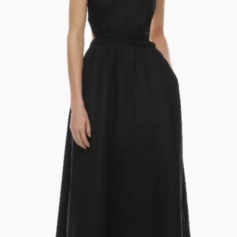 Babaton Black Backless Maxi Dress